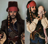 Picture of Ready to Ship Pirates of the Caribbean 5 Captain Jack Sparrow Cosplay Costume C09129 Upgraded Version