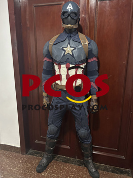 Picture of PRESALE Infinity War Captain America Steve Rogers Cosplay Costume Silicone Upgraded Version C09530