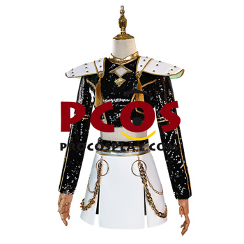 Picture of KPop Demon Hunters HUNTR/X Zoey Black Golden Cosplay Costume Budget-friendly Version C09544E