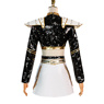 Picture of KPop Demon Hunters HUNTR/X Zoey Black Golden Cosplay Costume Budget-friendly Version C09544E