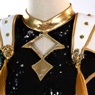 Picture of KPop Demon Hunters HUNTR/X Zoey Black Golden Cosplay Costume Budget-friendly Version C09544E