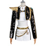 Picture of KPop Demon Hunters HUNTR/X Rumi Black Golden Cosplay Costume Budget-friendly Version C09546E