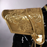 Picture of KPop Demon Hunters HUNTR/X Rumi Black Golden Cosplay Costume Budget-friendly Version C09546E