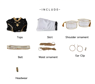 Picture of KPop Demon Hunters HUNTR/X Zoey Black Golden Cosplay Costume Budget-friendly Version C09544E