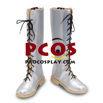 Picture of KPop Demon Hunters HUNTR/X Rumi Black Golden Cosplay Shoes C09555