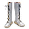 Picture of KPop Demon Hunters HUNTR/X Rumi Black Golden Cosplay Shoes C09555