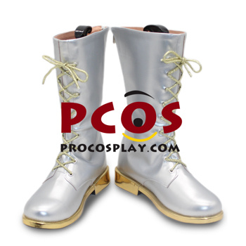 Picture of KPop Demon Hunters HUNTR/X Zoey Black Golden Cosplay Shoes C09556