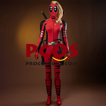 Picture of Ready to Ship Deadpool 3 Deadpool & Wolverine Lady Deadpool Wanda Wilson Cosplay Costume 113 Chart C09388