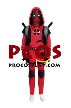 Picture of Ready to Ship Deadpool 3 Deadpool & Wolverine Wade Wilson Cosplay Hoodie For Kids C09252