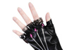 Picture of Rumi Black PLeather Cosplay Costume C09587
