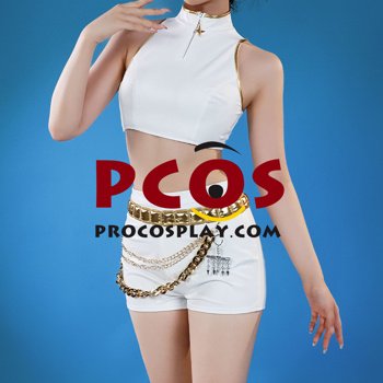 Picture of Rumi White Golden Cosplay Costume Budget-friendly Version C09549E