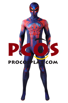 Picture of Ready to Ship Movie Across the Spider-Verse 2099 Miguel O'Hara Cosplay Costume Jumpsuit C07635