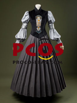 Picture of Attack of the Clones Padmé Naberrie Amidala Padme Gray Dress Cosplay Costume FY0204