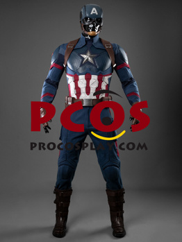 Picture of Endgame Captain America Steve Rogers Cosplay Costume Retro Version C09815S