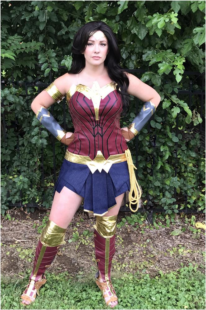 Wonder Woman Cosplay Costume Made From EVA and Leather